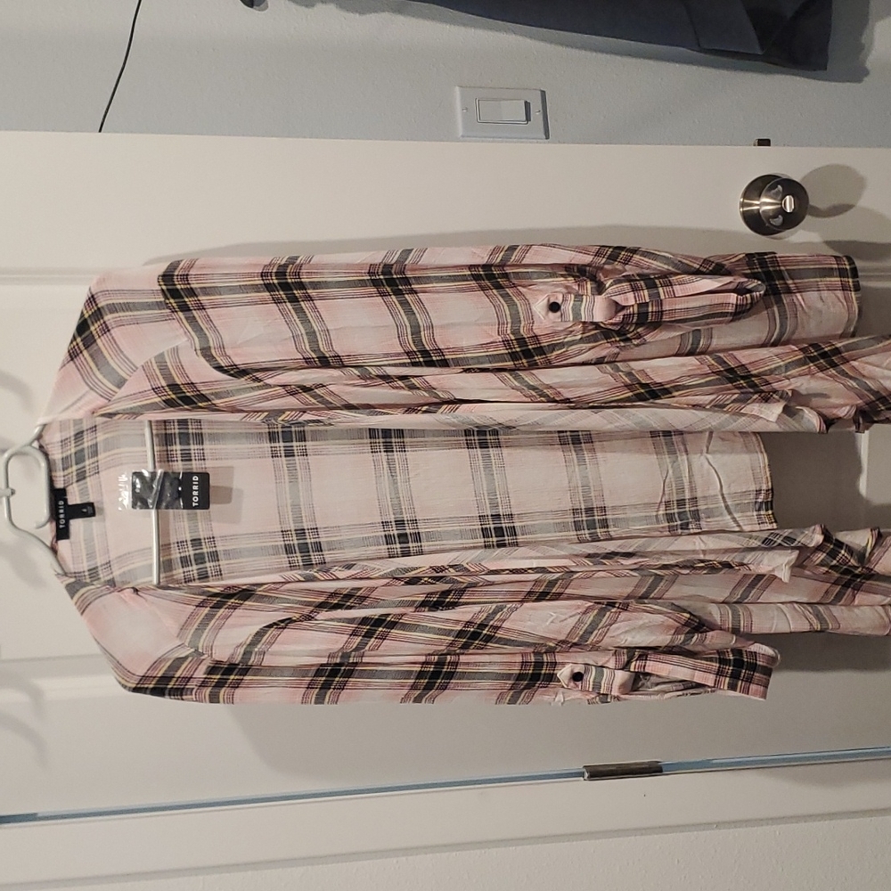 Plaid cardigan